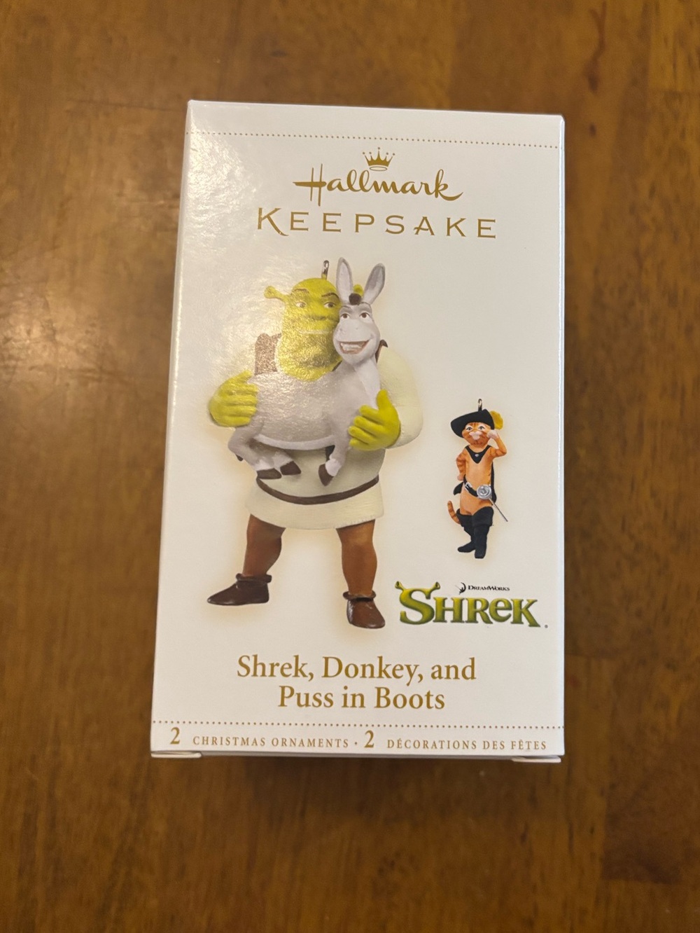 Hallmark Keepsake Shrek, Donkey and Puss in Boots Ornament (2006) Hanging